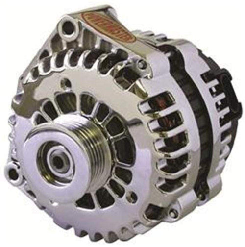 Chrome Powermaster 18302 Alternator (AD244 165A 6 Groove Pulley with 2 pin OE Hookup FR-L Regular)