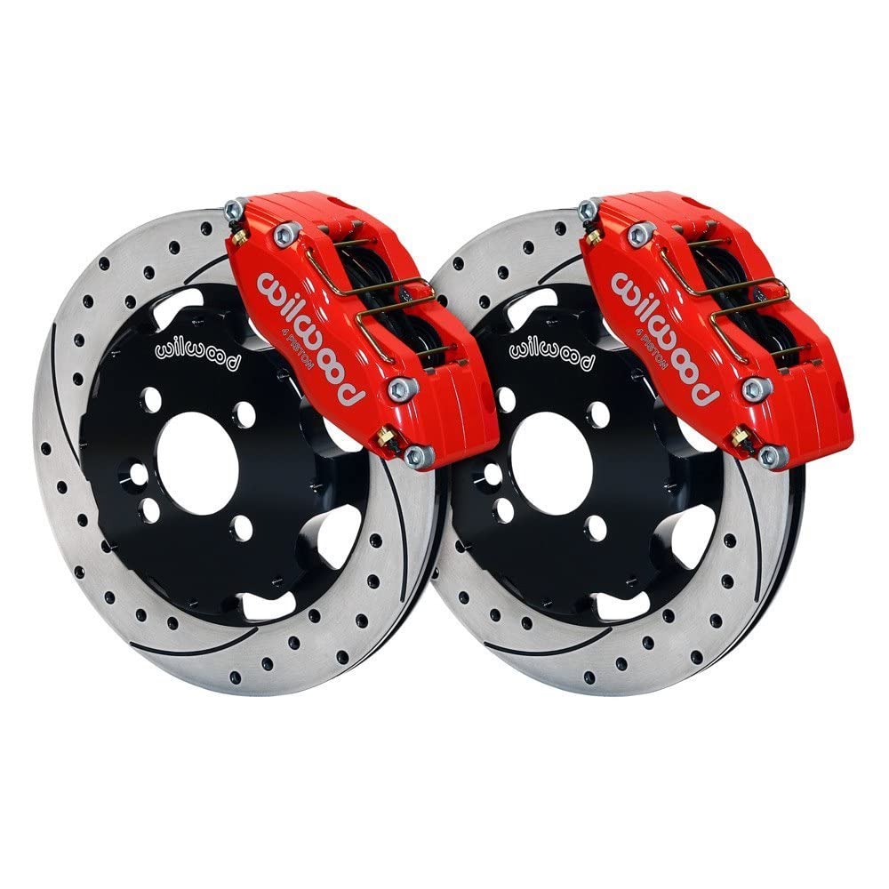 12.19" DPR-DS Front Kit, Drilled, Red