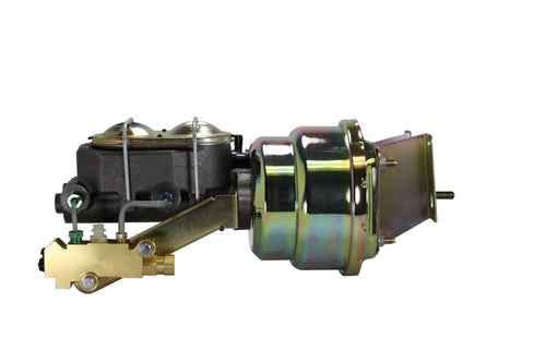 Compact-10 Series Leed Brakes 7 Inch Dual Power Booster Kit With Disc/Disc Valve Zinc Plated