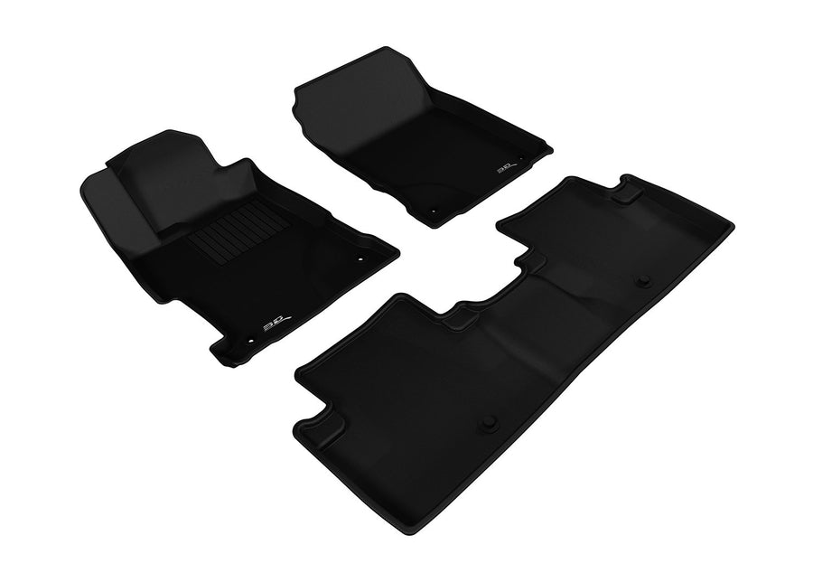Kagu 3D MAXpider Custom Fit Floor Mat (Black) for 2013-2022 Acura ILX - 1ST Row 2ND Row