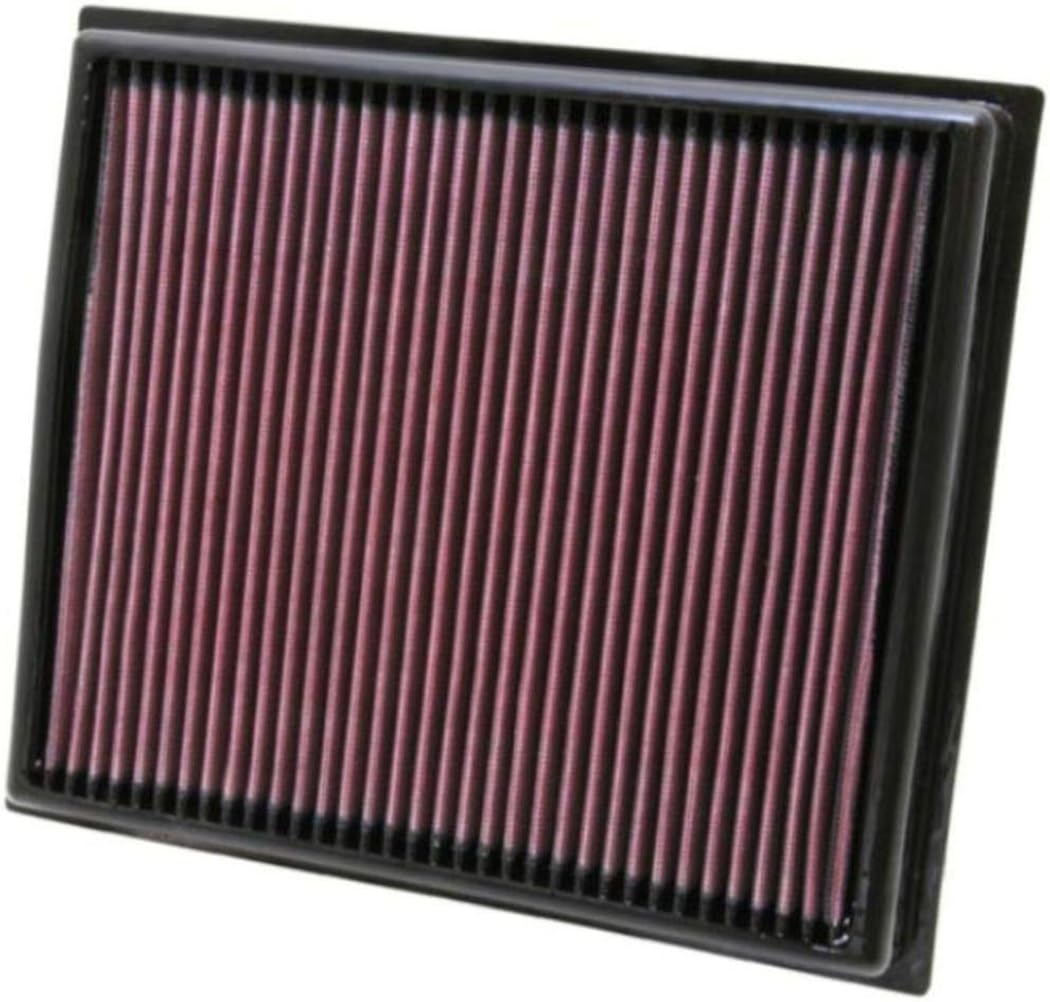 K&N Original High-Flow Lifetime Engine Air Filter: Increase Power: Premium, Washable: Compatible with 2015-2024 Lexus: GS F, F, RC F, 33-2453