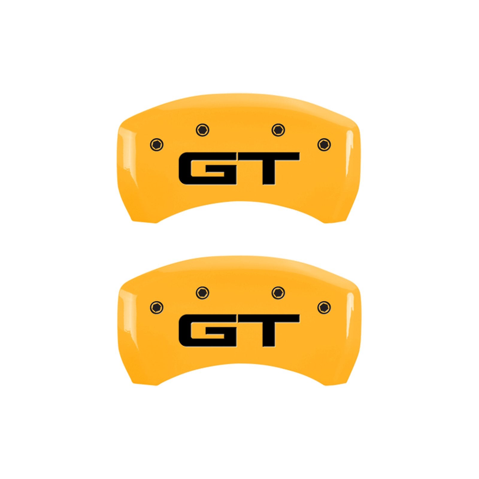 MGP Caliper Covers Caliper Cover 10203R2MGYL, Set of 2 (Yellow Rear Engraved Rear: 2015/Gt Powder Coat Finish Black Characters)