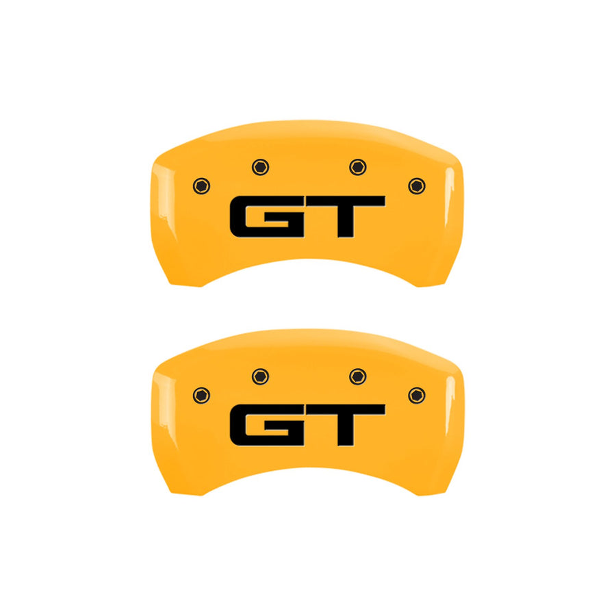MGP Caliper Covers Caliper Cover 10203R2MGYL, Set of 2 (Yellow Rear Engraved Rear: 2015/Gt Powder Coat Finish Black Characters)