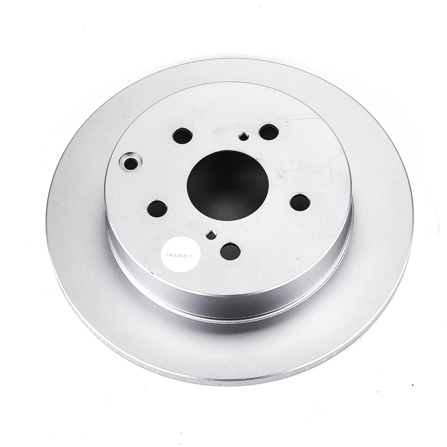 Rear Brake Rotor Power Stop JBR1542EVC For Toyota Mirai 2016-2019, Toyota Prius V 2012-2018 [Model Specific] Evolution GEOMET Coated