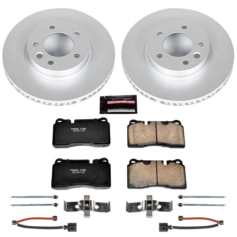 Power Stop Z23 CRK4656 Front Evolution Geomet Coated Brake Kit For Volkswagen Touareg 2006-2010 [Model Specific]