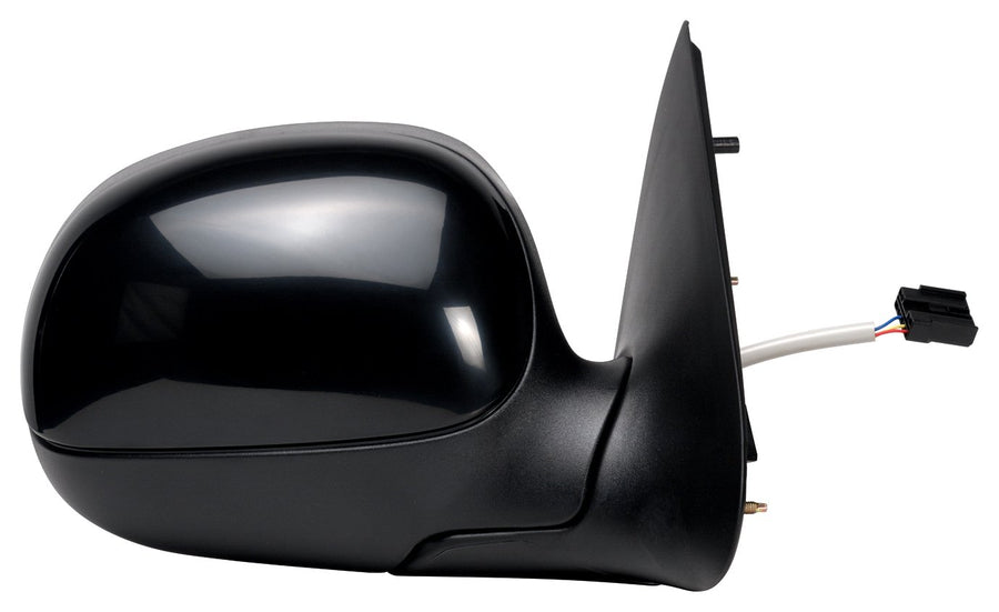 Mirror Passenger Side for Ford F150, F250 LD Pick-Up, Black, w/PTM Cover, Foldaway, Power (Will not fit on Crew Cab Models)