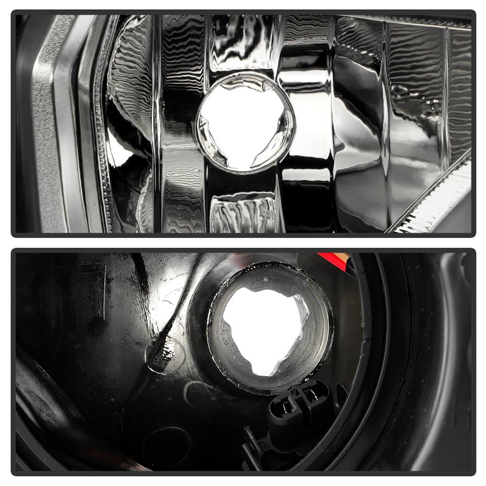 Ford Escape Spyder (POE) 17-19 w/LED DRL Black Bezel Headlight - OE Black Right