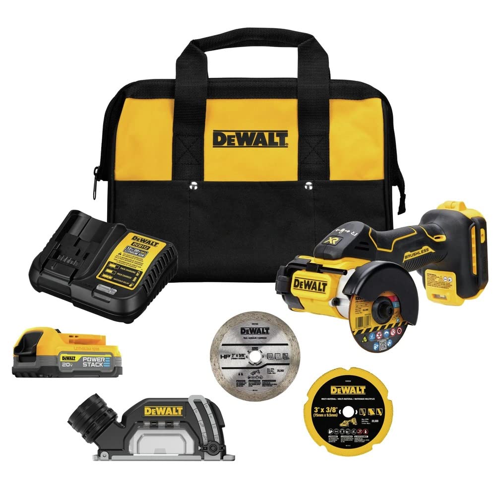 20V MAX DEWALT Cordless Angle Grinder Kit, 3-in. (DCS438E1)
