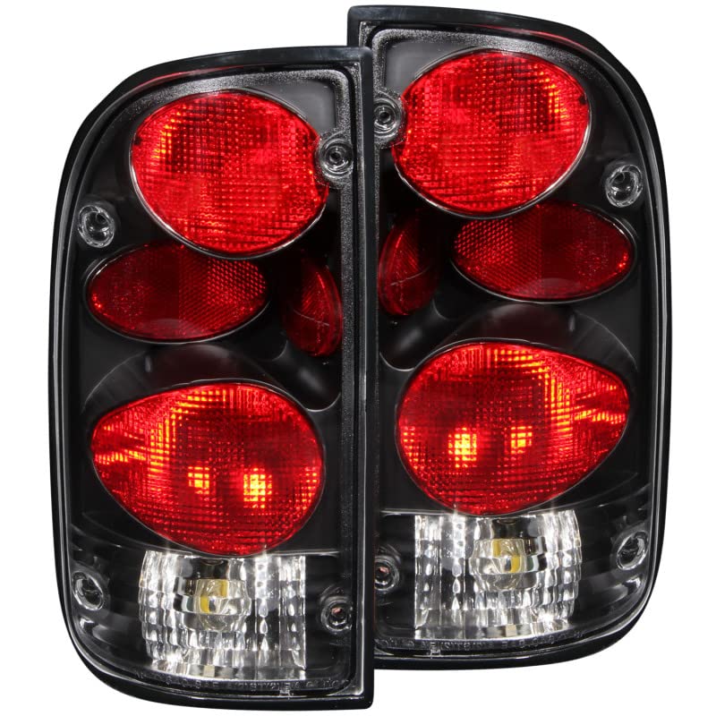 Black Euro Tail Light Set-Clear Lens ANZO USA 211129
