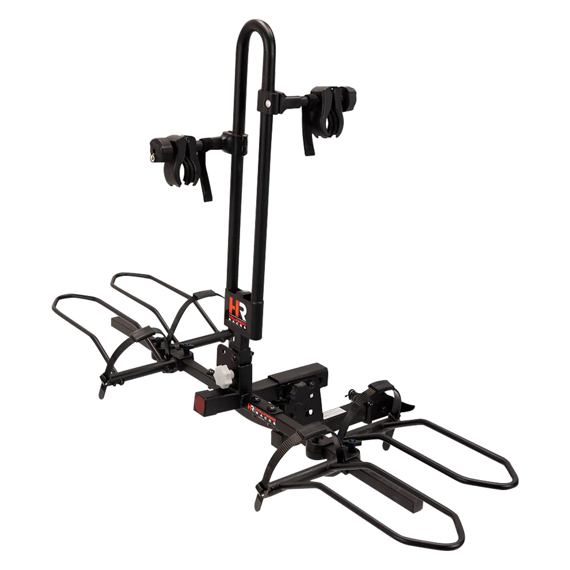 RV Rider Hollywood Hitch Bike Rack for 2 E-Bikes up to 80 lbs Each - Premium Electric Bike Rack for RV, Fifth Wheel, Flat Towed Vehicle - Durable for Standard and Fat Tire Bikes