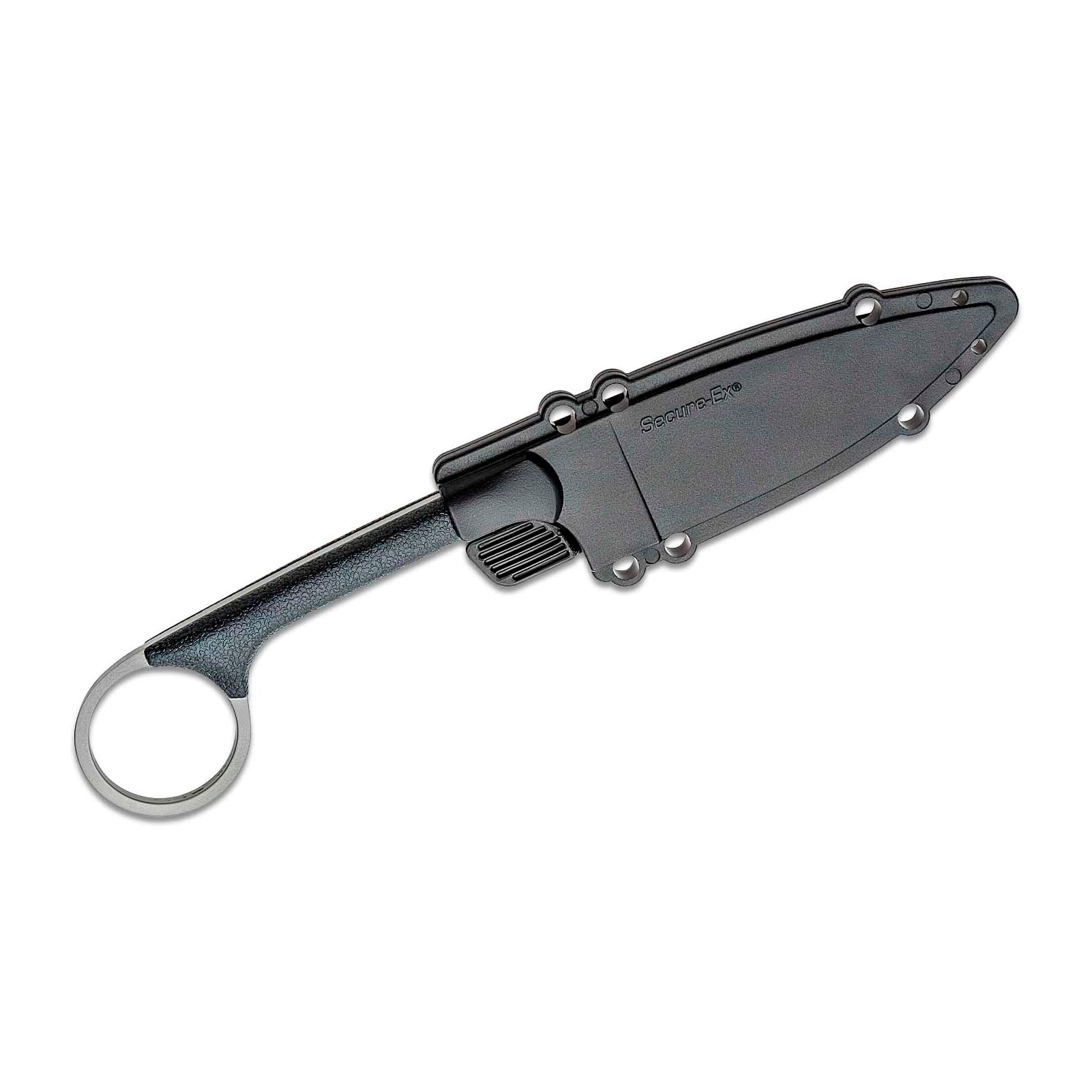 Cold Steel 3.5" Bird & Game Lightweight Durable Japanese AUS8A Stainless Steel Fixed Blade Drop Point Outdoor Hunting Neck Knife, Resistant Secure-Ex Sheath
