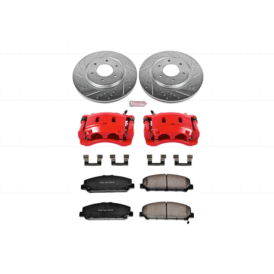 Power Stop Z23 Evolution Sport Brake Kit with Calipers For NISSAN ARMADA 2007-2011, INFINITI QX56 2008-2010, Nissan TITAN 2008-2010 [Model Specific]