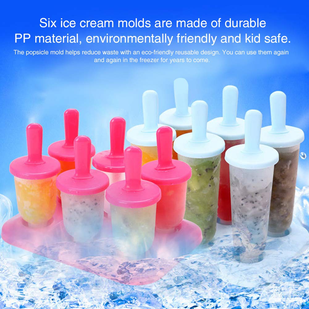 Ice Pop Maker Ice Bar Maker Ice Pop Mold Plastic Popsicle Mold, Kids Ice Cream Tray Holder Lolly Pop, DIY Ice Cream Pop Molds Handmade for Kids, Kids, Adults
