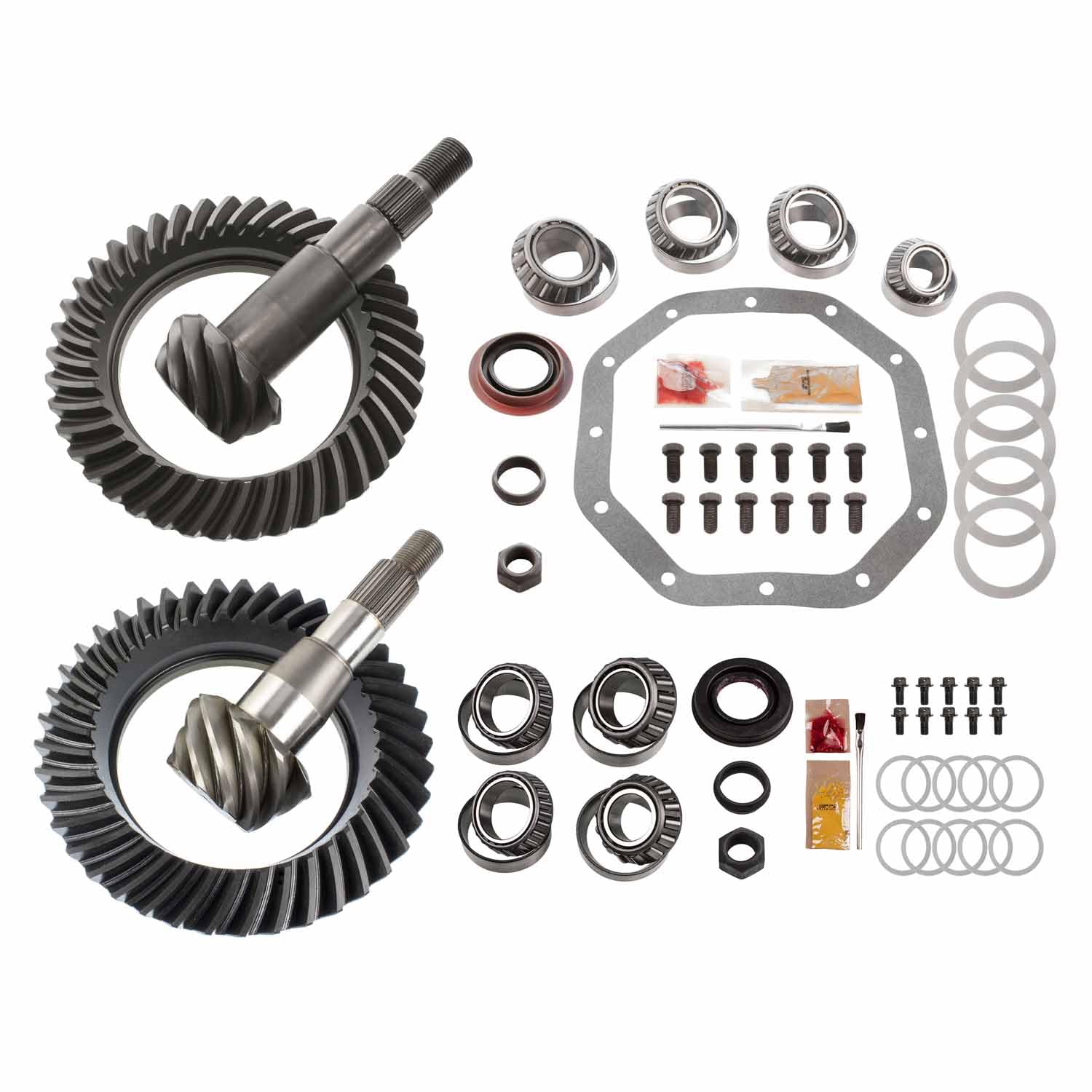 Motive Gear Differential Ring & Pinion MGK-406 Rebuild Bearing Kit For Chrysler 8.0 Front/9.25 Rear Gear Ratio 4.56 10/12-Bolt 27/29 Spline 9 Pinion & 41 Ring Tooth Fits Dodge Ram 1500 Replaces C8-456