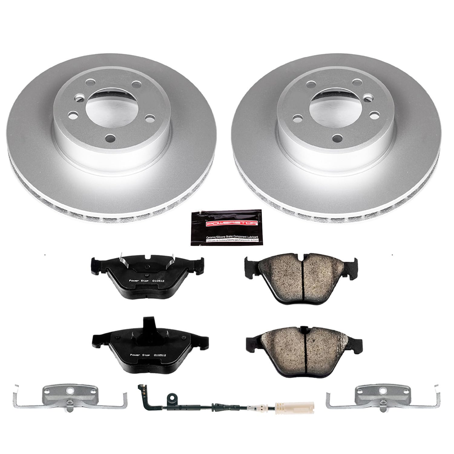Power Stop Z23 CRK2110 Front Evolution Geomet Coated Brake Kit For BMW 525i, BMW 525xi, BMW 528i, BMW 528i xDrive, BMW 5, BMW 530i, BMW 530xi, BMW 535i xDrive, BMW 5 [Model Specific]