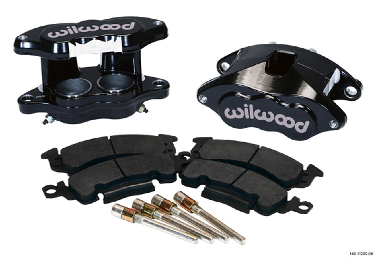 Wilwood D52 Brake Caliper, 2 Piston, Forged Aluminum, Black Powder Coat, 7.060 in Floating Mount, GM 1968-96, Kit