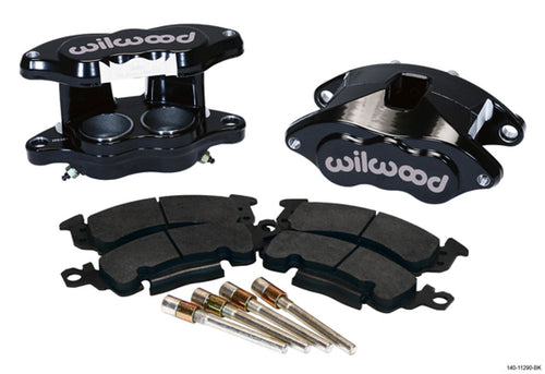 Wilwood D52 Brake Caliper, 2 Piston, Forged Aluminum, Black Powder Coat, 7.060 in Floating Mount, GM 1968-96, Kit