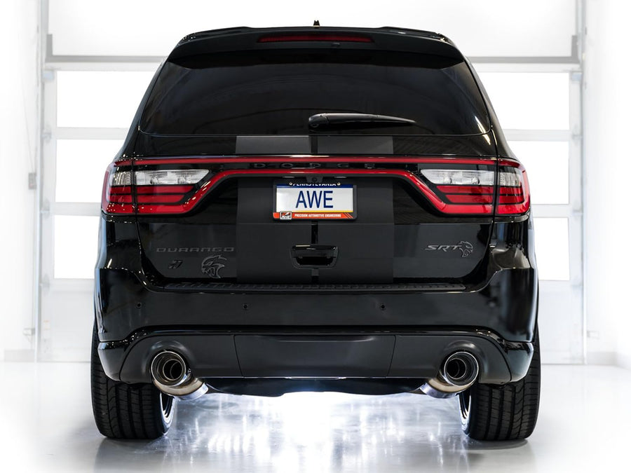 Track Edition AWE Exhaust for Dodge Durango 6.4 / 6.2 SC - Chrome Silver Tips (3020-32952)