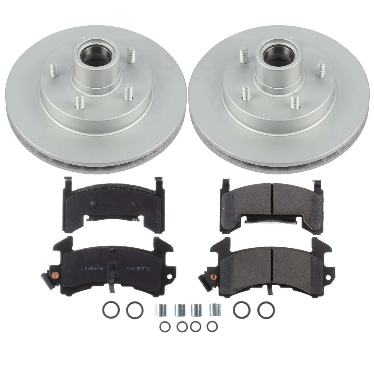 Power Stop Z17 CRK1985, Coated Rotor Kit-Coated Brake Rotors & Ceramic Brake Pads For Blazer, S10, S10 Blazer, Jimmy, S15 Ji, Son, Sonoma, Hombre [Model Specific]