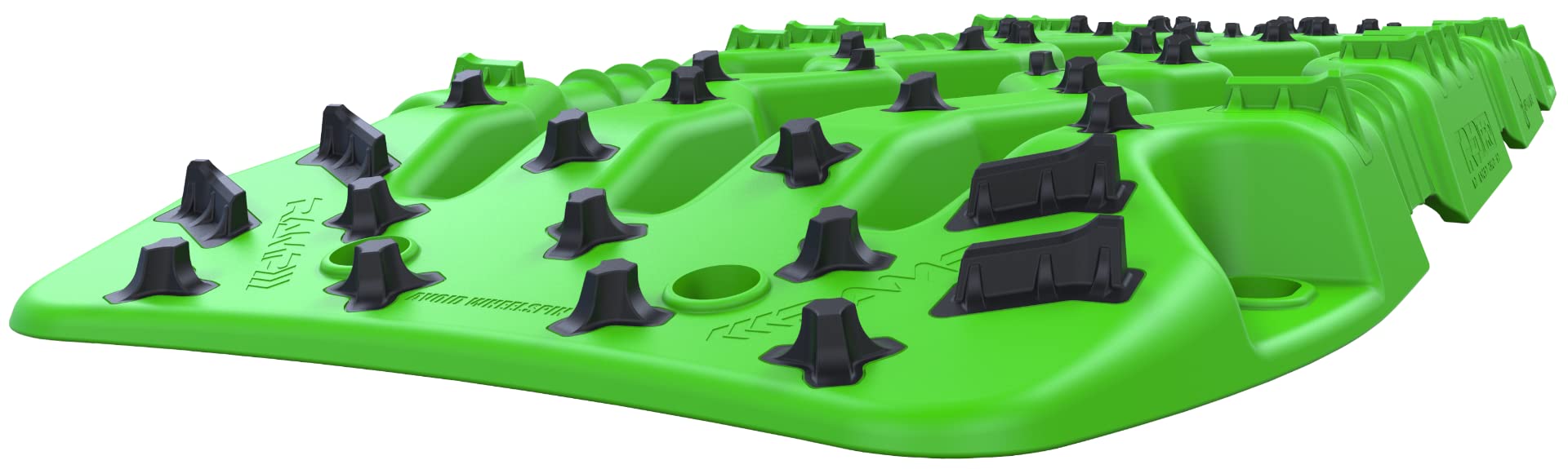 TRED PRO Recovery Boards TREDPROGR Traction Tracks with Teeth, EXOTRED Composite Construction SIPE-LOCK Grip Profile – Ideal for unstocking your 4x4 vehicle Green / Black