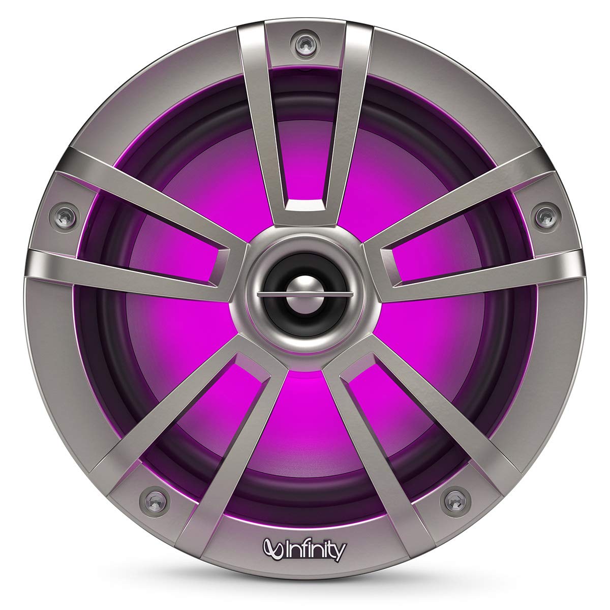Infinity 622MLT Marine INF622MLT 6.5h RGB LED Coaxial Speakers - Titanium