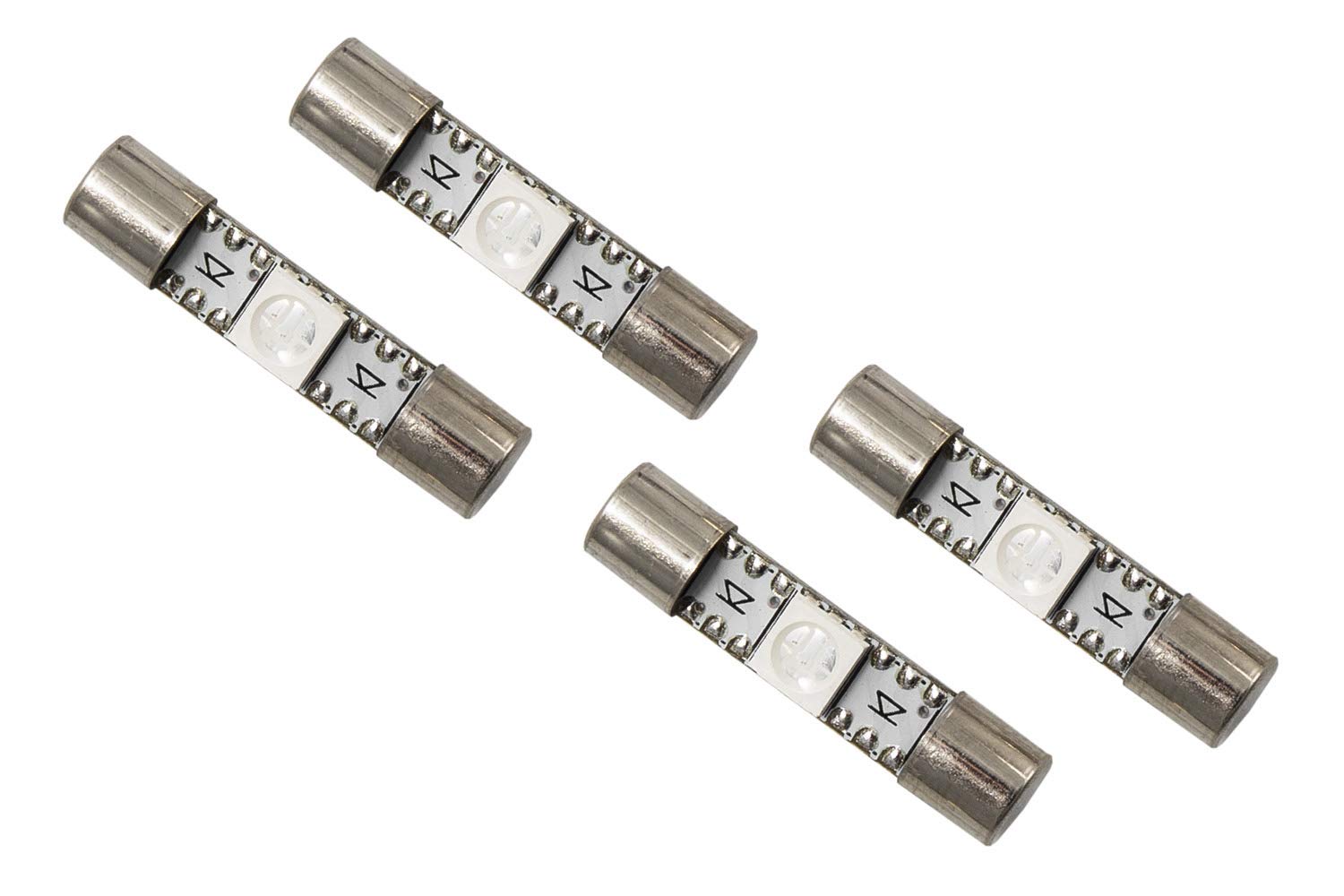 Set of 4 28mm SMF1 LED Bulb Amber Diode Dynamics