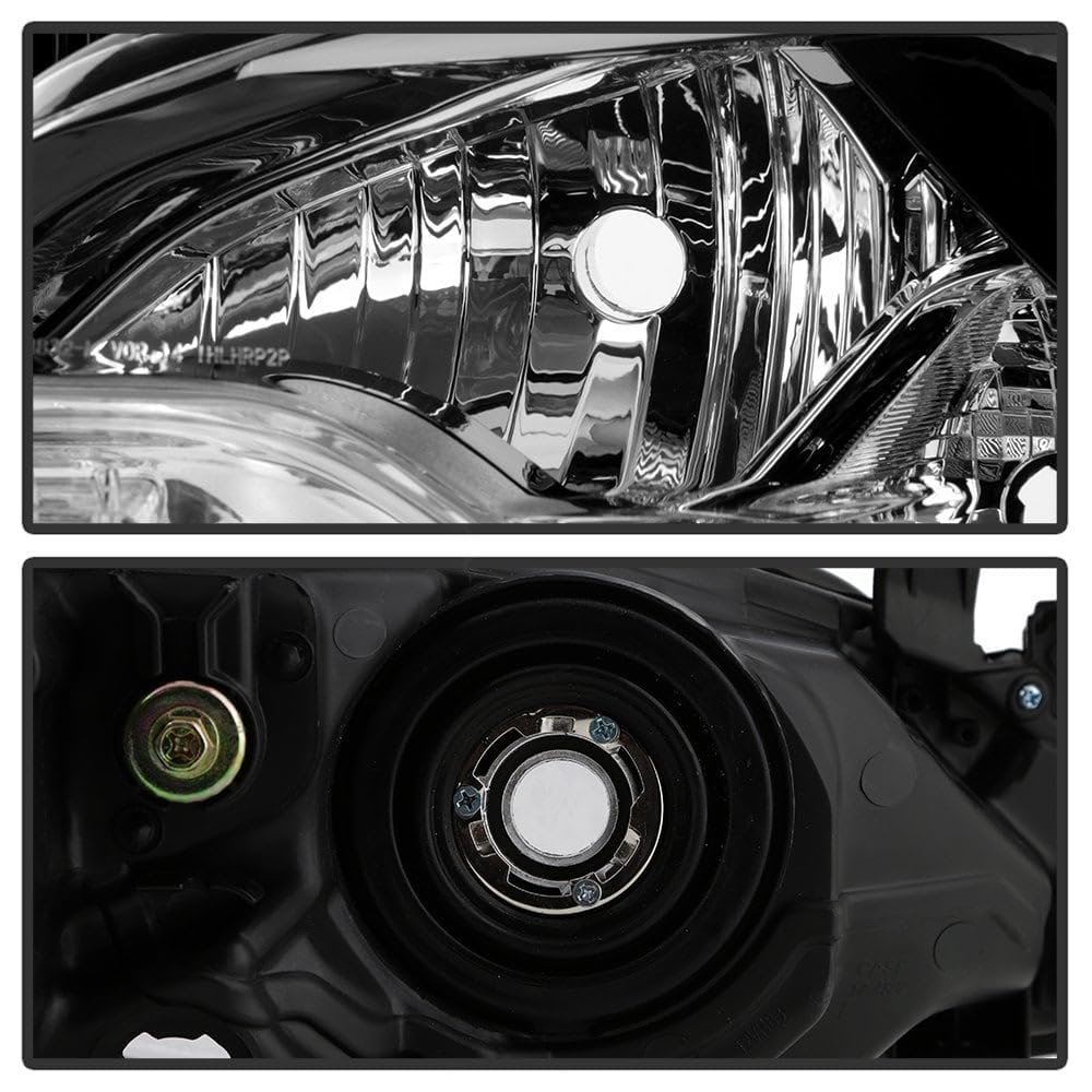 (XTune) Corolla Toyota 14-16 w/LED DRL (OE Style) Headlights - Low Beam-LED ; High Beam-HB3(Included) ; Signal-7444NA(Included) - Black with Chrom