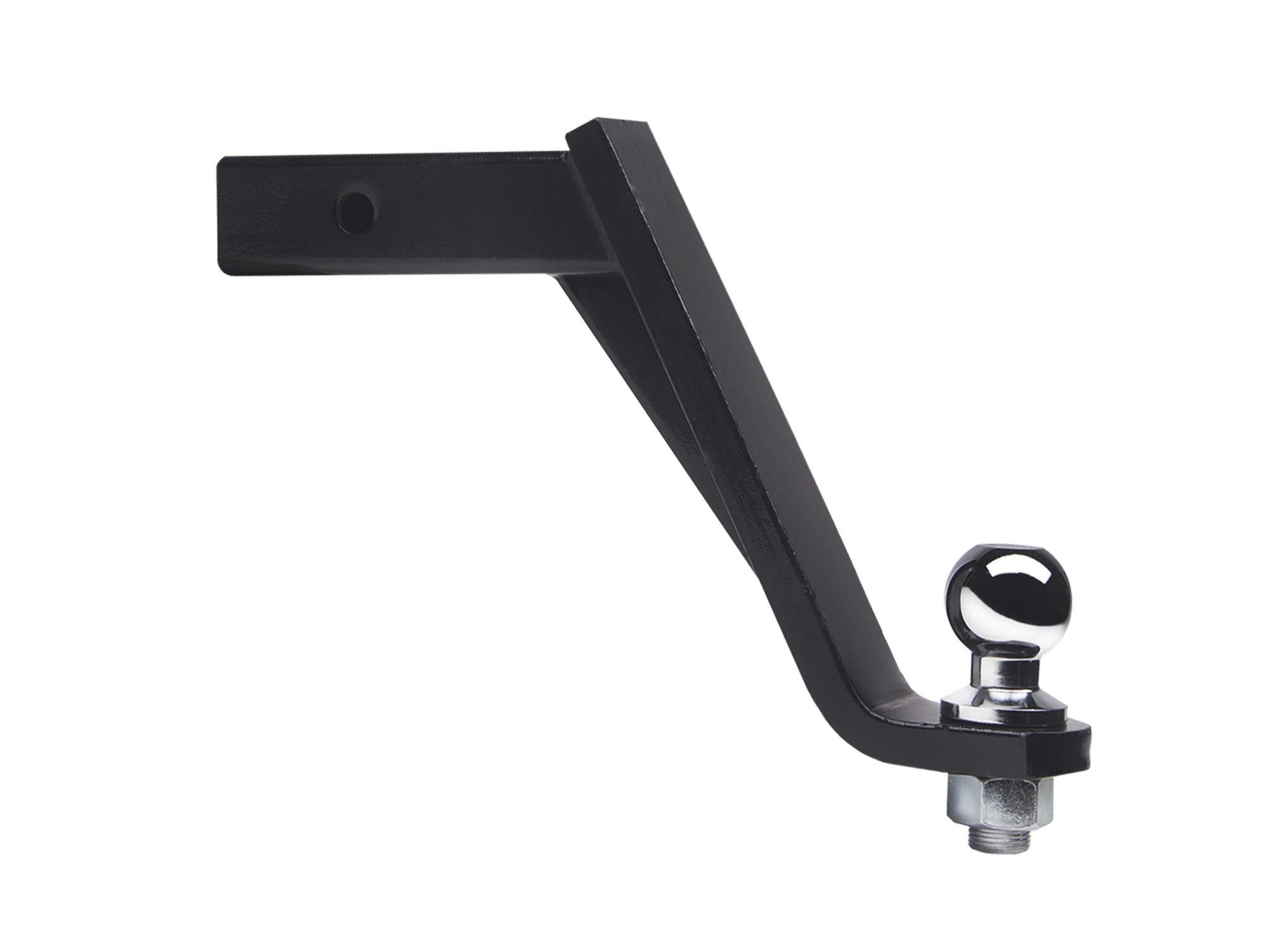 9" Armordillo Drop Down Loaded Ball Mount Trailer Tow Hitch with 2" Receiver Tube Universal Fit - Black