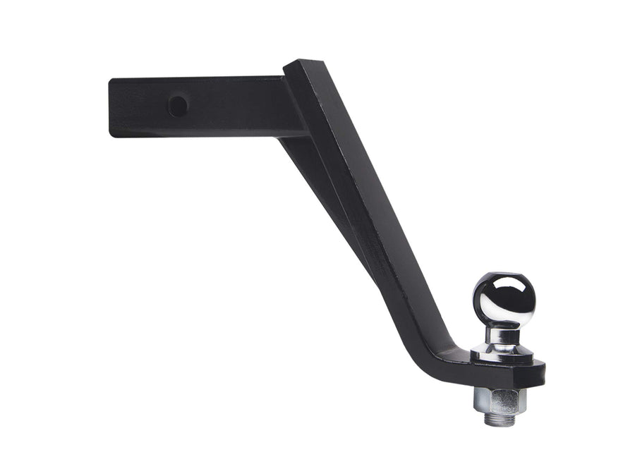 9" Armordillo Drop Down Loaded Ball Mount Trailer Tow Hitch with 2" Receiver Tube Universal Fit - Black