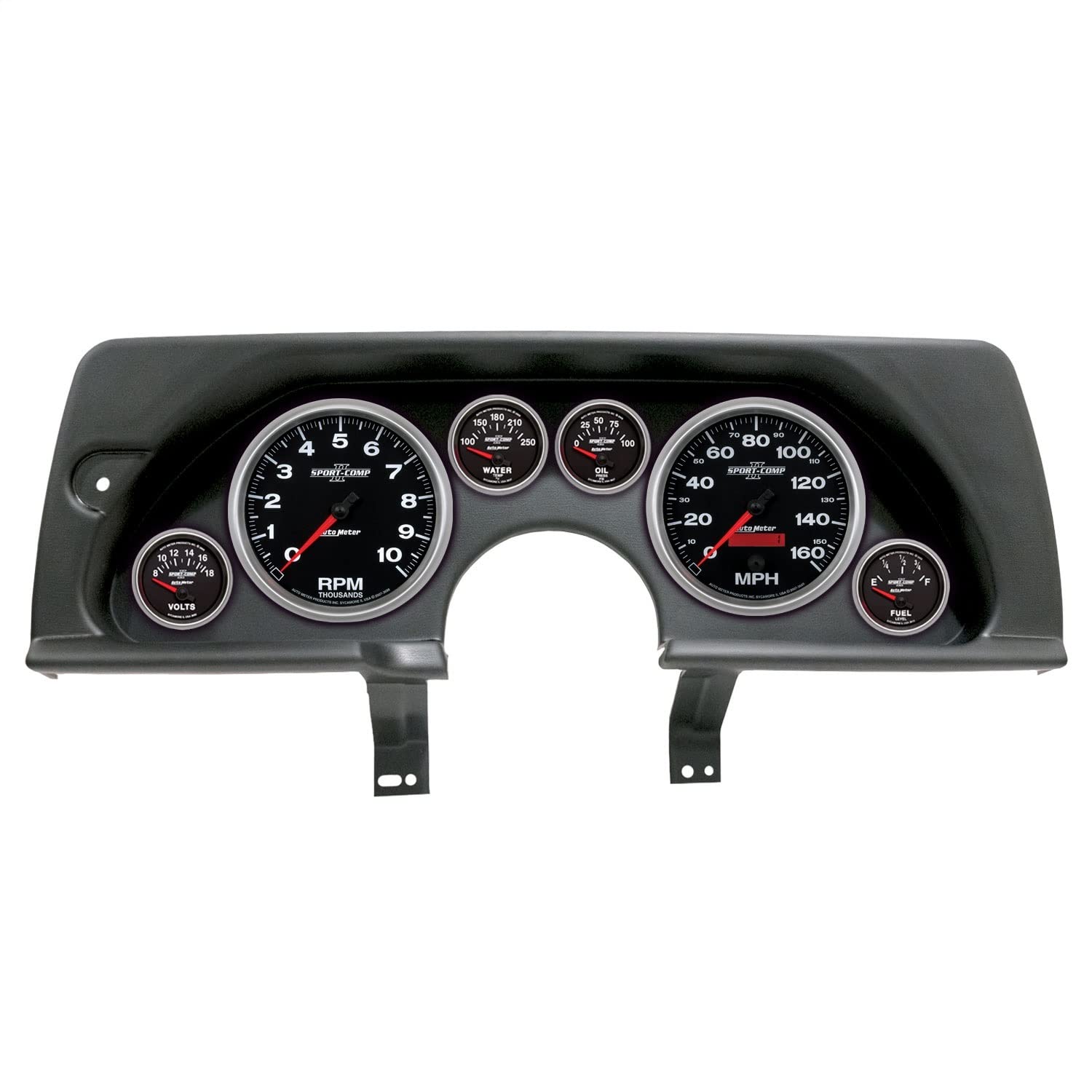 AutoMeter Dash Kit Direct Fit, (5" X2, 2 1/16" X4), Chevy Camaro 90-92, Sport-Comp Ii (2926-12)