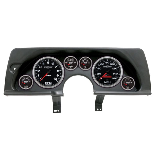 AutoMeter Dash Kit Direct Fit, (5" X2, 2 1/16" X4), Chevy Camaro 90-92, Sport-Comp Ii (2926-12)