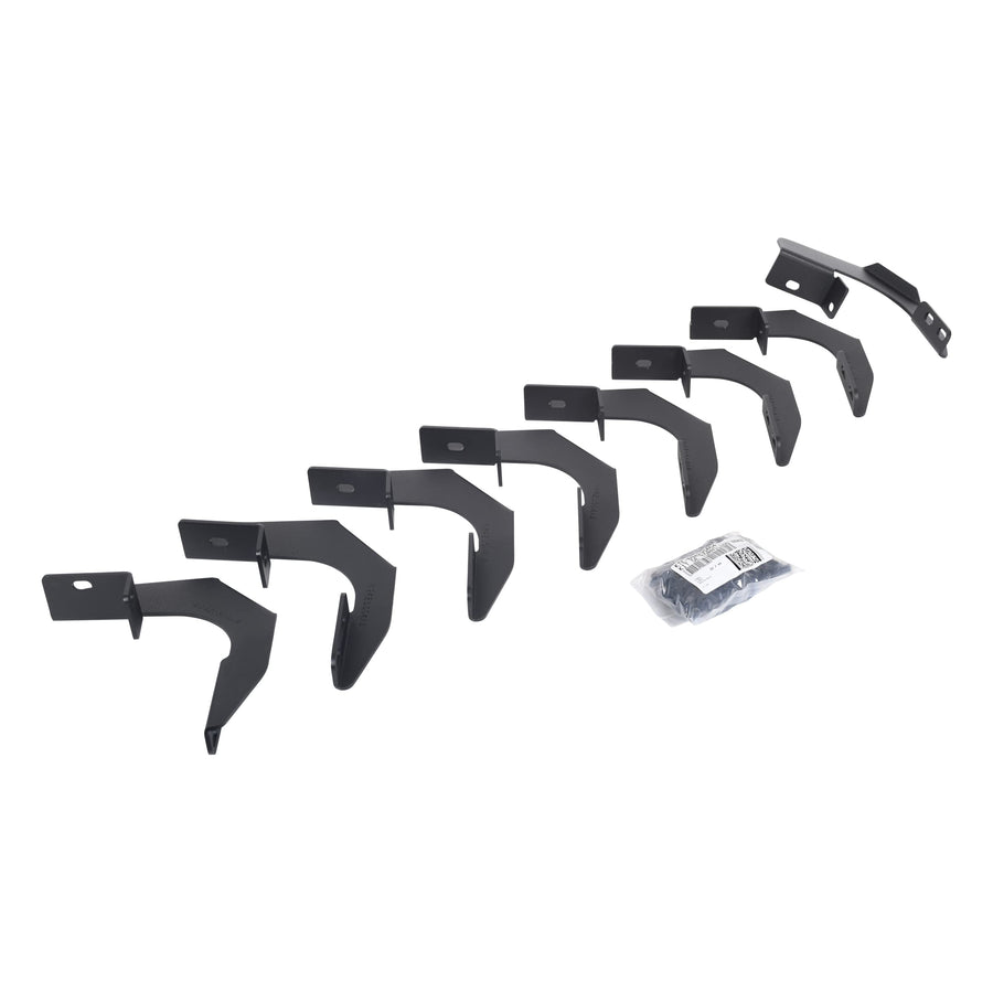 RB10 / RB20 Go Rhino Brackets | Mild Steel, Textured Black | 6942355 | Fits 2015 - 2024 Chevrolet Colorado & GMC Canyon Crew Cab Pickup