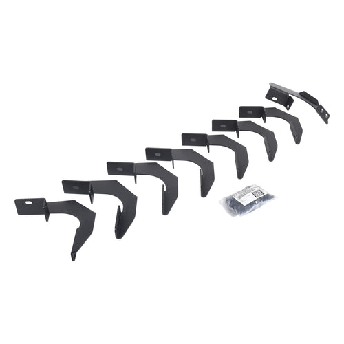 RB10 / RB20 Go Rhino Brackets | Mild Steel, Textured Black | 6942355 | Fits 2015 - 2024 Chevrolet Colorado & GMC Canyon Crew Cab Pickup