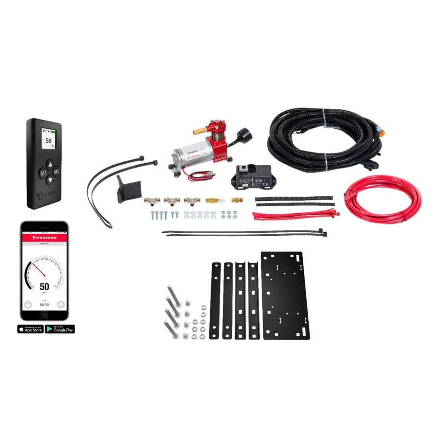 Air Command Firestone 2922 Single Wireless App & Remote Standard Compressor Kit fits Air Helper Springs (1/4" Tubing) | 100 PSI | Single Path | Easy Installation