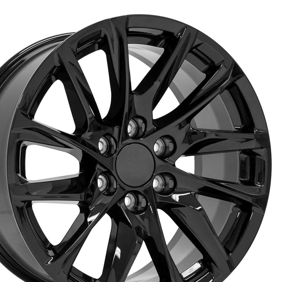 20 Inch OE Wheels CA90 Rim Fits Escalade Style 6x139.7 20x9 Gloss Black - Hollander 4875 (1)