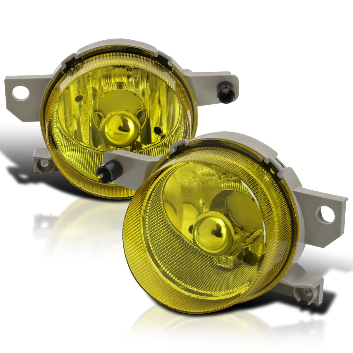 Bumper Driving Fog Lights Spec-D Tuning Yellow Compatible with 1993-1997 Honda Del Sol L+R Pair Assembly