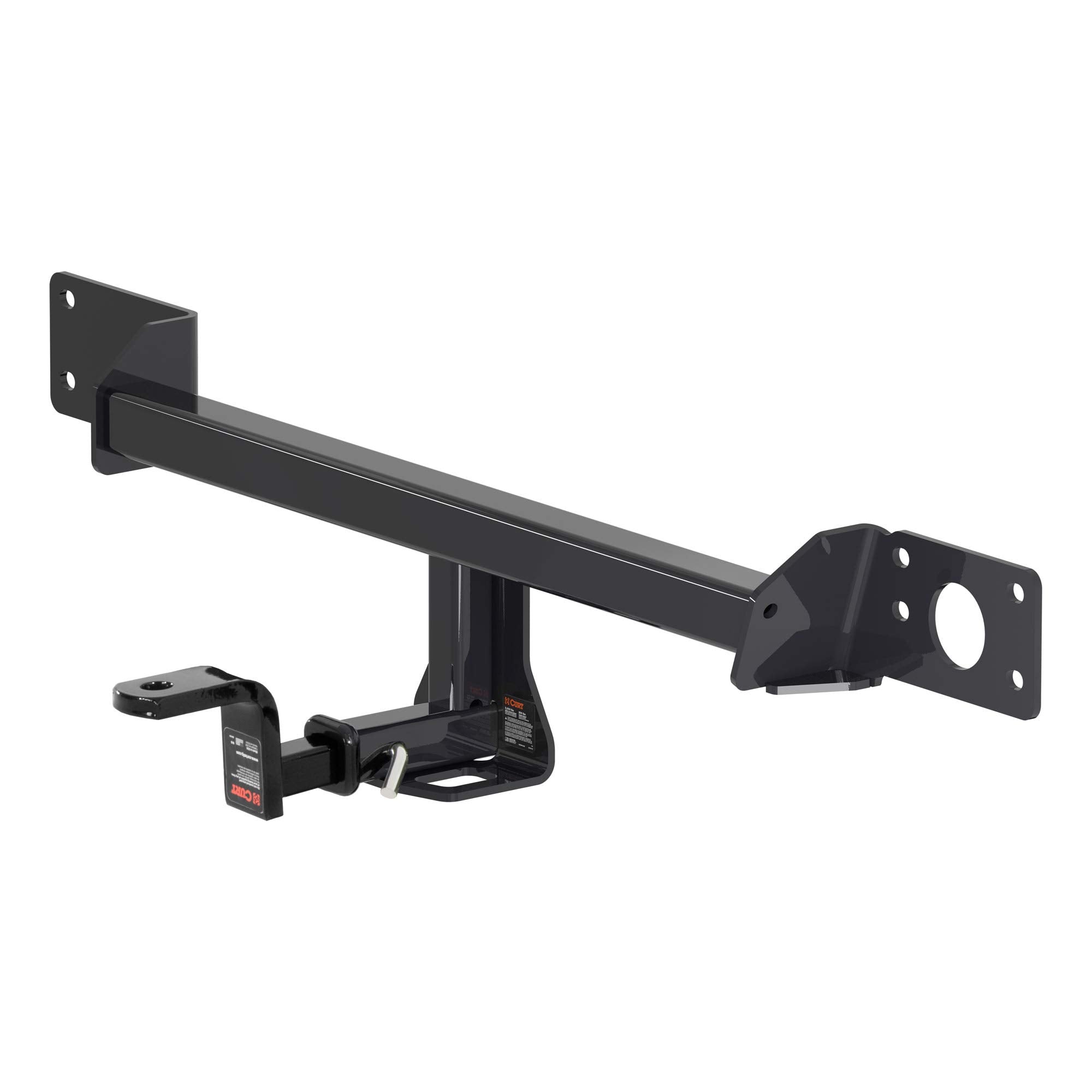 CURT Class 1 Trailer Hitch with Ball Mount, 1-1/4-In Receiver, Fits C300 Select Mercedes-Benz
