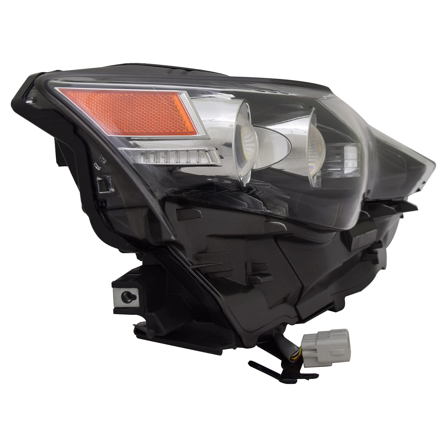 Right TYC Headlight Assembly Compatible with 2014-2016 Lexus IS250