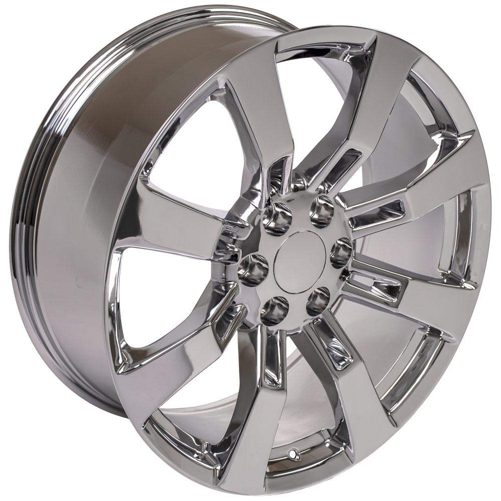 22 Inch OE Wheels CA82 Rim Fits Escalade Style 6x139.7 22x9 Chrome - Hollander 5409 (1)