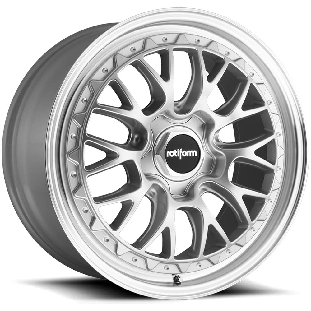 1PC Rotiform R155 18X8.5 5X112 GL-SLVR-MACH 35MM - R155188543+35