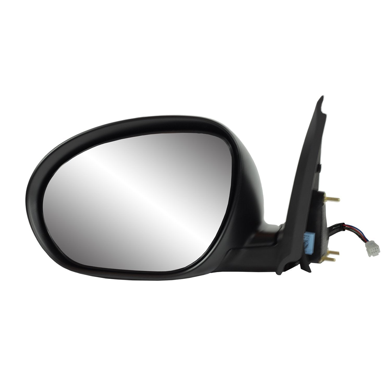 Mirror Driver Side for Nissan Juke, Textured Black w/PTM Cover, Foldaway, Heated Power