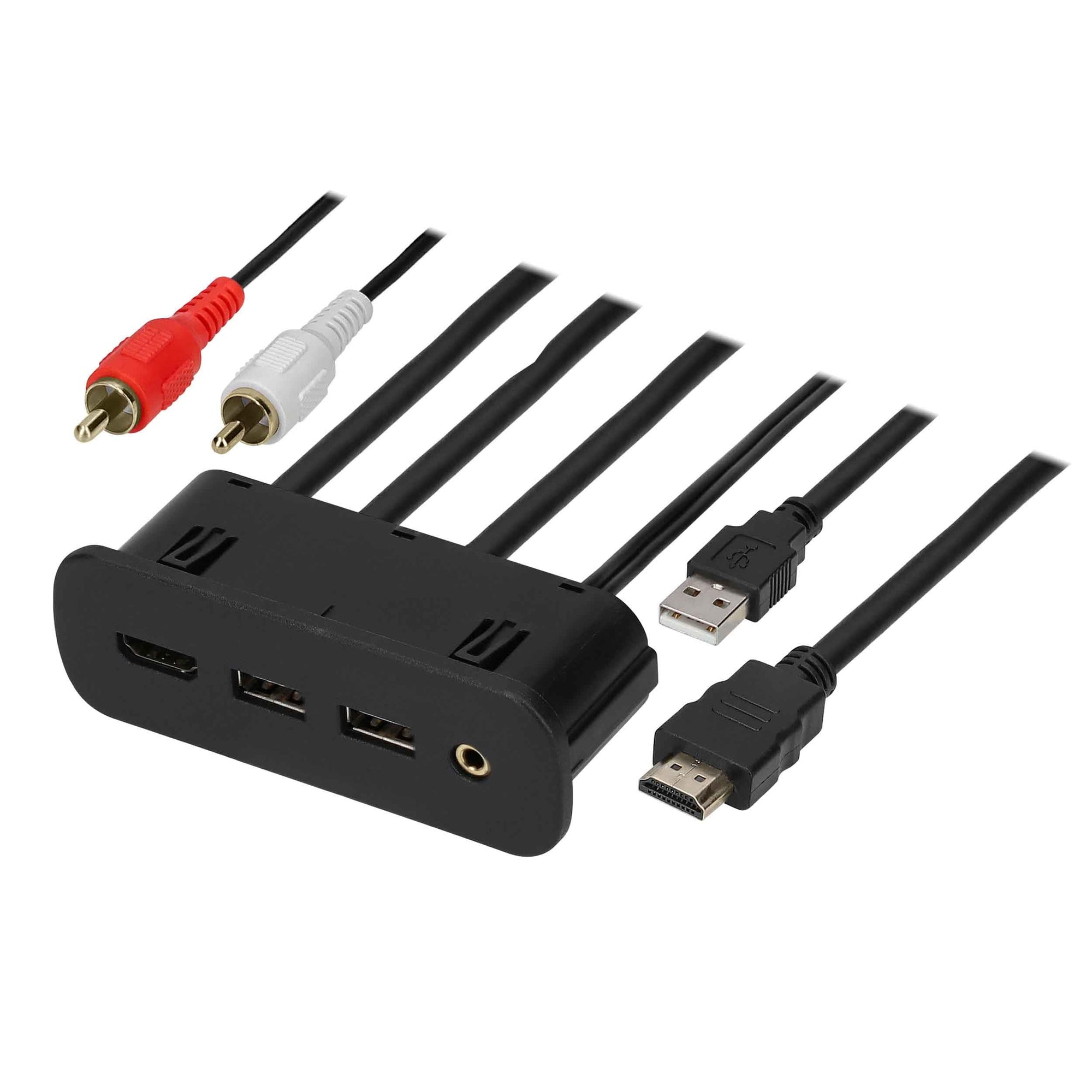 Axxess Heise USB/Aux/Hdmi Replacement Panel 3 Feet - Chrysler/Dodge/Jeep