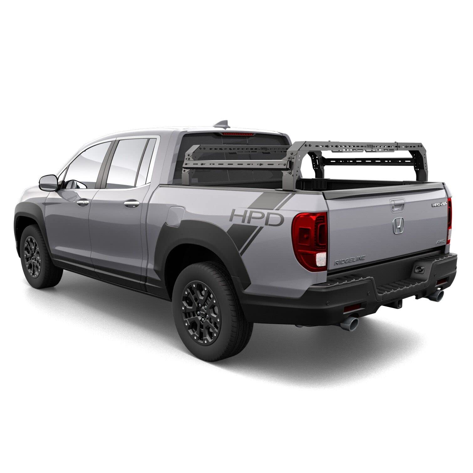 Pro TUWA Shiprock 12" Mid-Height Bed Rack System for Mid Size Pick Up Trucks Overland Bed Rack Carbon Steel Cargo Rack, Black