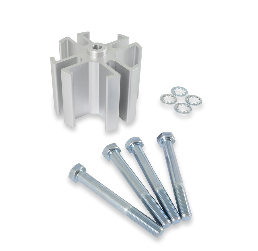 Fan Spacer Kit Mr Gasket 2" Gm/Ford, Silver