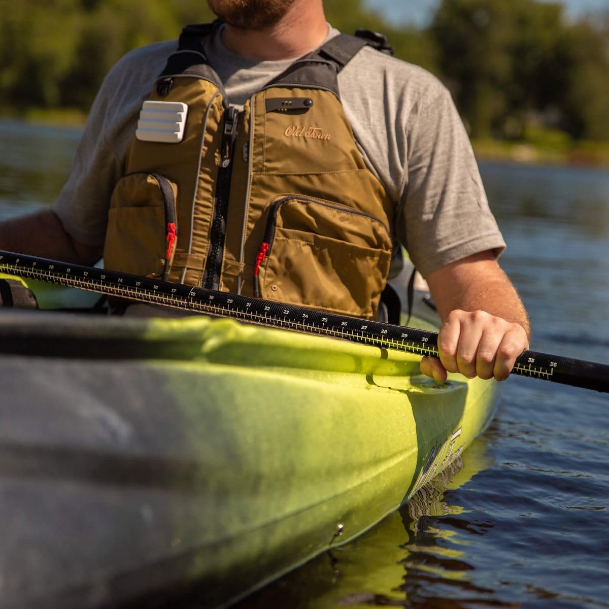 Magic Angler Carlisle Kayak Paddle with Polypropylene Blades and Wrapped Fiberglass Shaft, 250cm - Photic