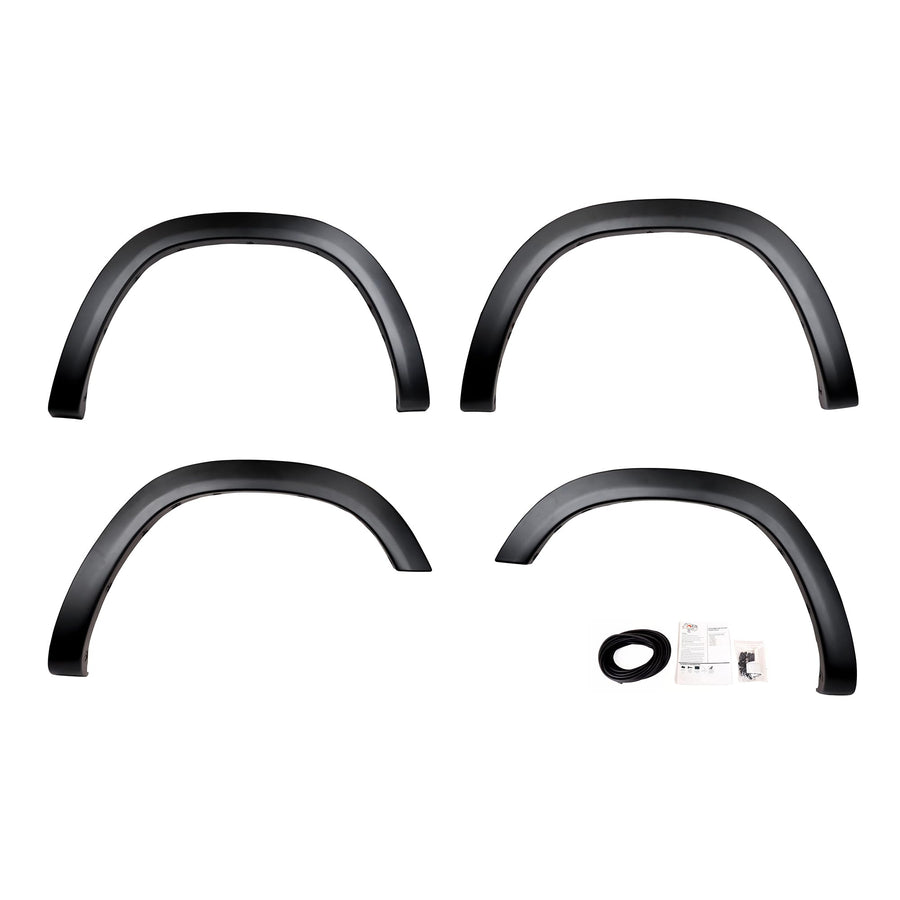 OE Factory Style Black Black Horse Fender Flares Compatible with 2019-2024 Ram 1500-FOERA19