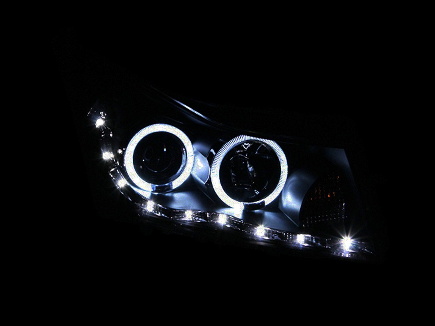 Halo Anzo USA 121400 Black Projector Headlight with Clear Lens for Chevy Cruze