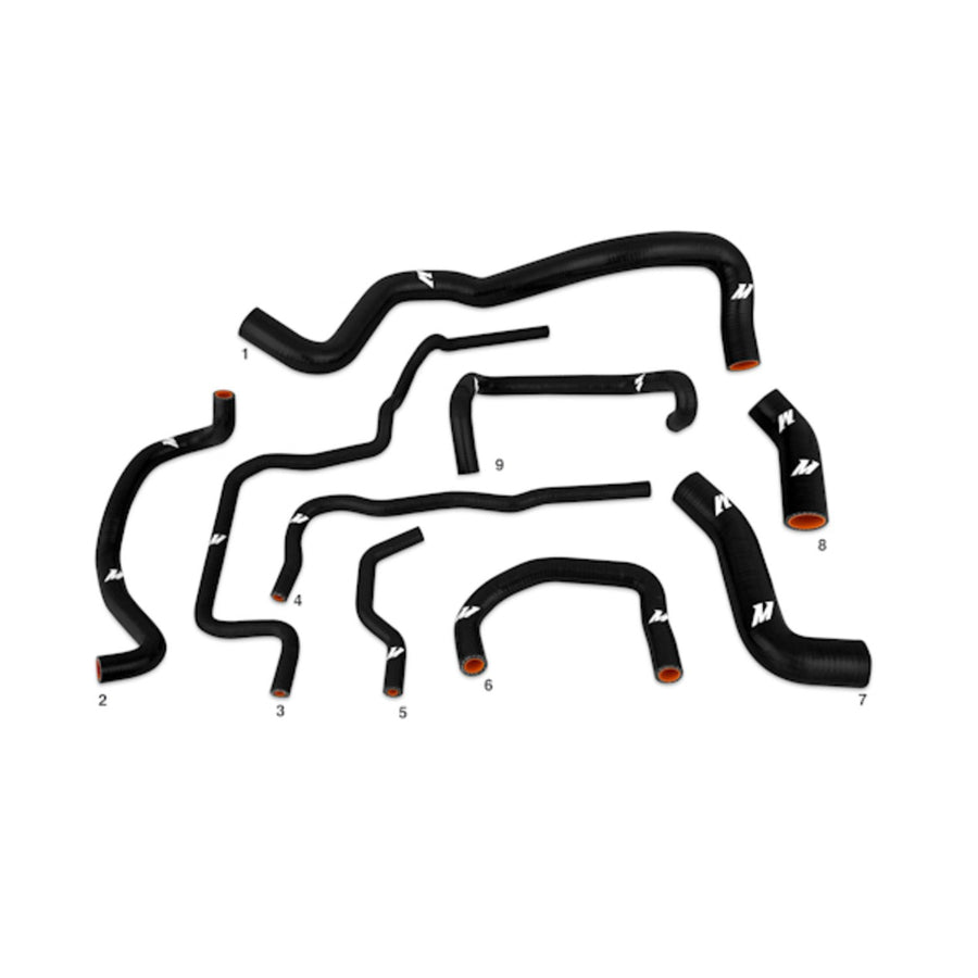 Mishimoto Silicone Radiator Hose Kit MMHOSE-GLF-99BK Fits Volkswagen Golf 1.8T 1999-2005 Black
