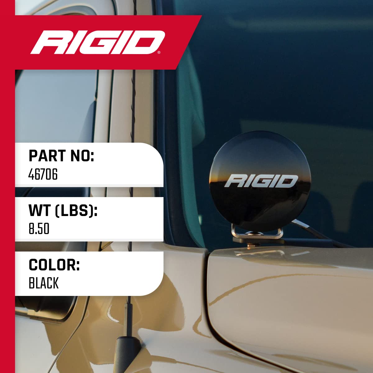 A-Pillar Light Kit RIGID INDUSTRIES, Fits the 2014-2020 Toyota Tundra – 4 inch 360 Series Drive Lights