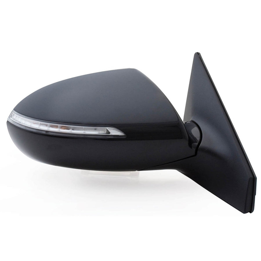 Fit System Mirror Passenger Side for Kia Sportage, w/Turn Signal, w/o Power Folding, Black PTM, Foldaway, Power